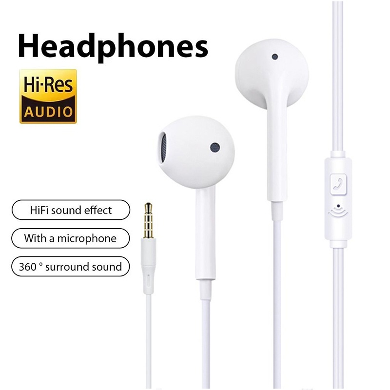 Running Gear Headphones - Auricolari cablati da 3,5 mm con