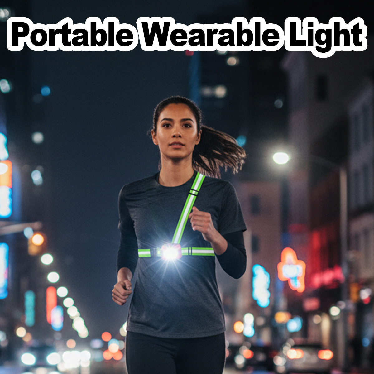 Running Gear Reflective - Luce da Corsa USB Ricaricabile Impermeabile
