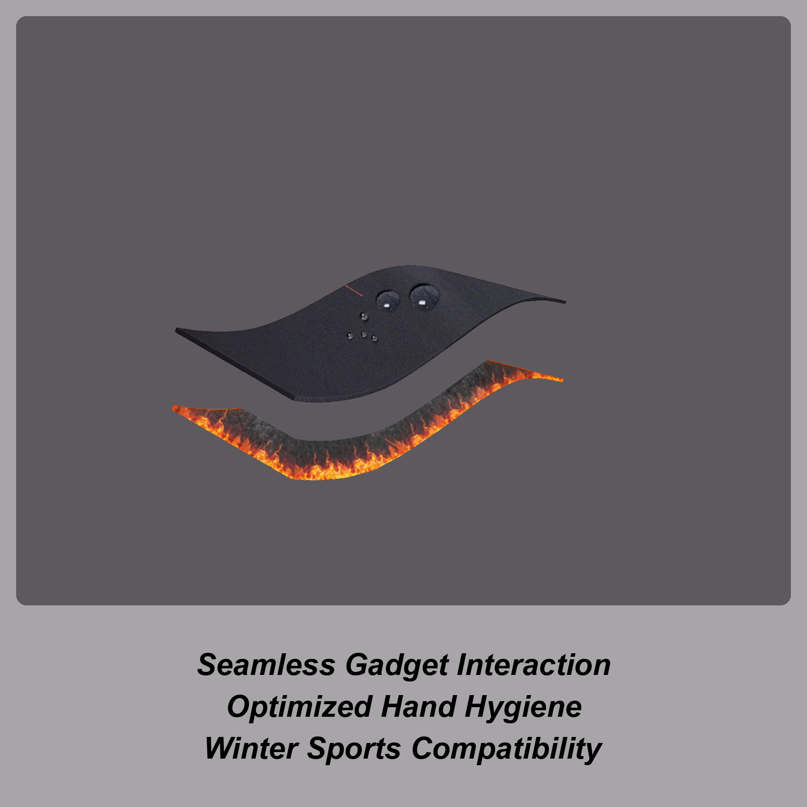 Running Gear For Cold Weather - Guanti invernali caldi Touchscreen antivento Attrezzatura