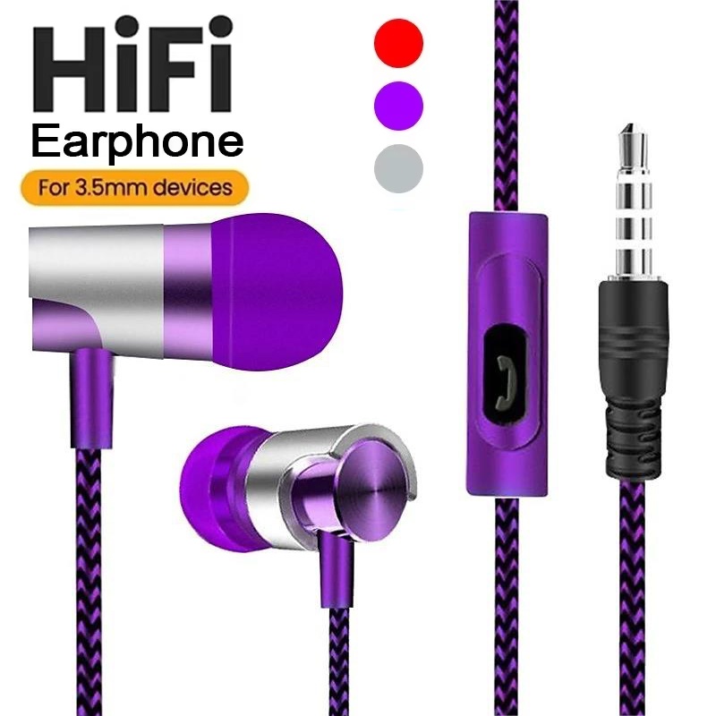 Running Gear Headphones - Auricolari Cablati In-Ear con Design in