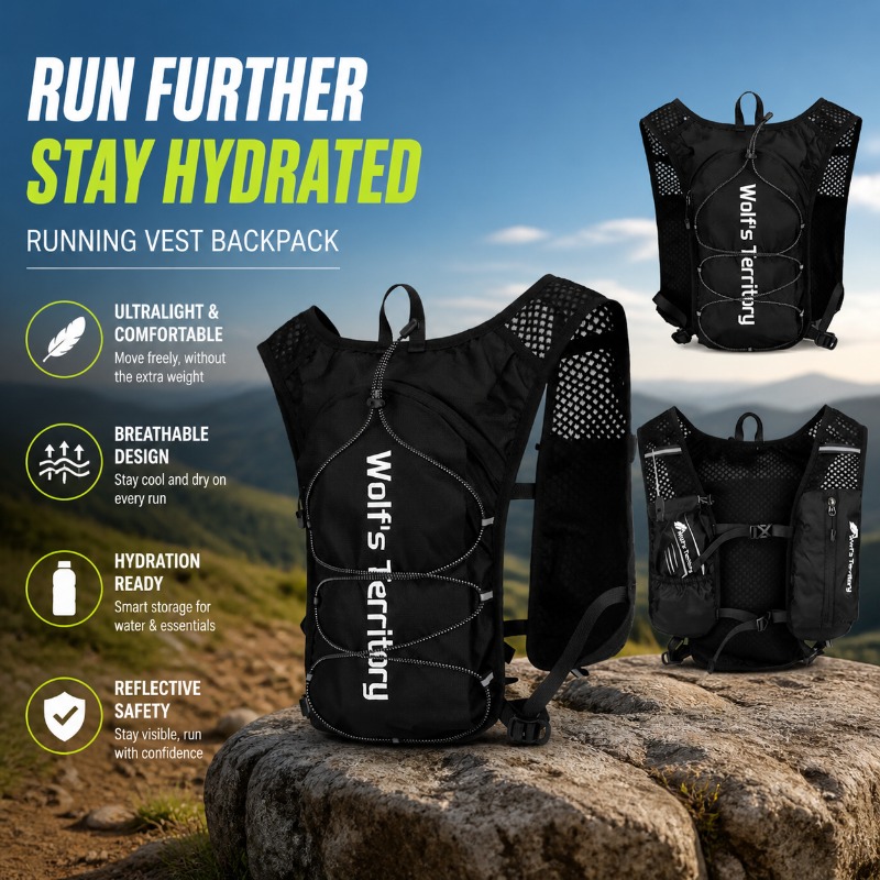 Running Gear Reflective - Zaino da Corsa con Tasca per