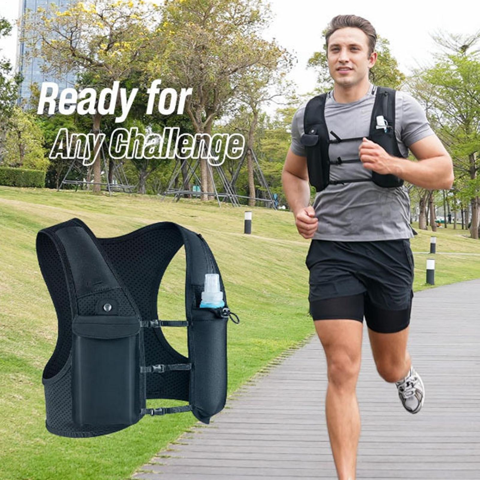 Running Gear Reflective - Gilet da Corsa Riflettente con Zaino