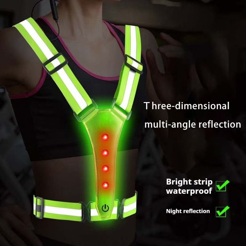 Running Gear Reflective - Gilet da corsa a LED Cinghie