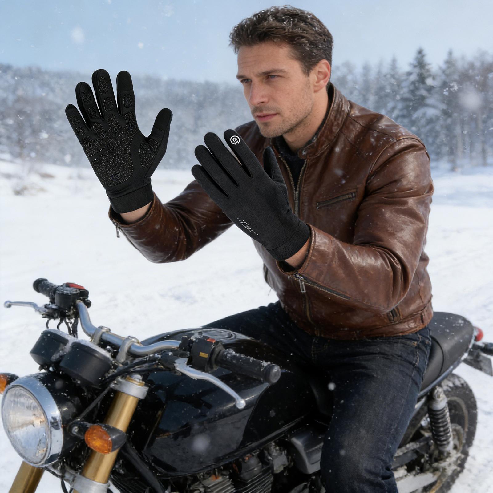 Running Gear For Cold Weather - Guanti da ciclismo invernali con dita