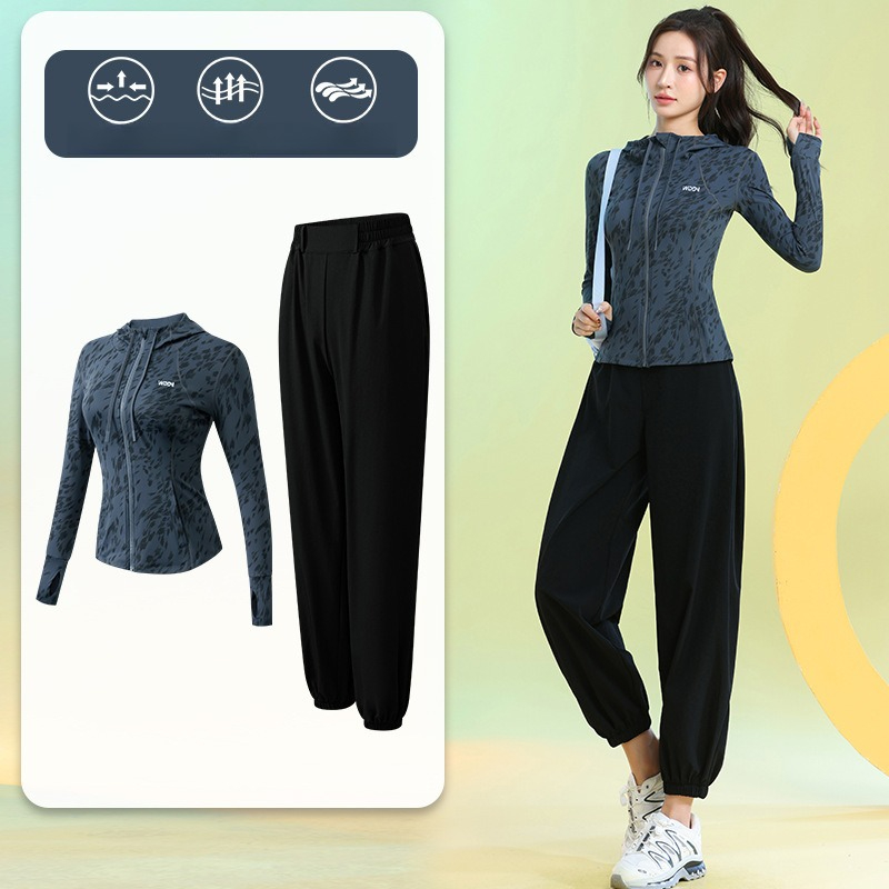 Running Gear Gym - Completo Sportivo da Donna, Felpa con