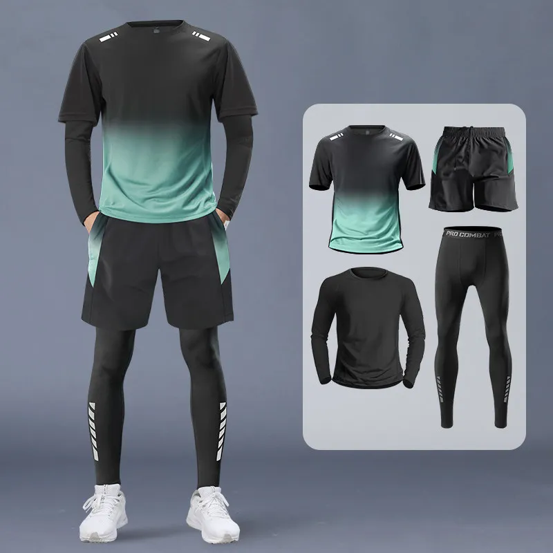 Set Sportivo da Uomo 4 Pezzi - - Running Gear Gym recensione e prezzo